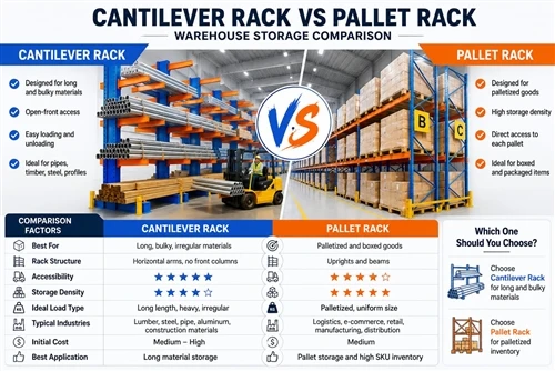 Estantería cantiléver versus estantería paletizada: ¿qué sistema de almacenamiento es mejor para ...